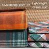 imageDubinik 13oz Ultra Heavyweight Flannel Shirt for Men Long Sleeve Mens Plaid Button Down Shirts Vintage 100 CottonRedDark Green