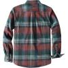 imageDubinik 13oz Ultra Heavyweight Flannel Shirt for Men Long Sleeve Mens Plaid Button Down Shirts Vintage 100 CottonRedDark Green