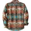 imageDubinik 13oz Ultra Heavyweight Mens Flannel Shirts Long Sleeve Casual Button Down Pocket Soft Warm Cotton ShirtAztec Khaki Orange