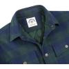 imageDubinik Mens Shacket Lightweight Jacket Cozy Warm Lined Overshirt Flannel Shirts For Men Long Sleeve Snap Casual PlaidBlueLight Green 181