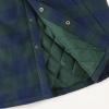 imageDubinik Mens Shacket Lightweight Jacket Cozy Warm Lined Overshirt Flannel Shirts For Men Long Sleeve Snap Casual PlaidBlueLight Green 181