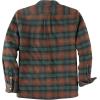imageDubinik Mens Shacket Lightweight Jacket Cozy Warm Lined Overshirt Flannel Shirts For Men Long Sleeve Snap Casual PlaidBrownDark Green 181