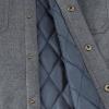 imageDubinik Mens Shacket Lightweight Jacket Cozy Warm Lined Overshirt Flannel Shirts For Men Long Sleeve Snap Casual PlaidDark Gray 181