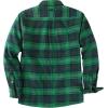 imageDubinik Mens Shacket Lightweight Jacket Cozy Warm Lined Overshirt Flannel Shirts For Men Long Sleeve Snap Casual PlaidDark Green 181