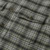 imageDubinik Mens Shacket Lightweight Jacket Cozy Warm Lined Overshirt Flannel Shirts For Men Long Sleeve Snap Casual PlaidLight GreenGrayish White 181