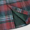 imageDubinik Mens Shacket Lightweight Jacket Cozy Warm Lined Overshirt Flannel Shirts For Men Long Sleeve Snap Casual PlaidRedDark Green 181