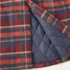 imageDubinik Mens Shacket Lightweight Jacket Cozy Warm Lined Overshirt Flannel Shirts For Men Long Sleeve Snap Casual PlaidRedOrangeyellow 181