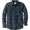 imageDubinik 13oz Ultra Heavyweight Flannel Shirt for Men Long Sleeve Mens Plaid Button Down Shirts Vintage 100 CottonBlueLight Green