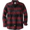 imageDubinik 13oz Ultra Heavyweight Flannel Shirt for Men Long Sleeve Mens Plaid Button Down Shirts Vintage 100 CottonBurgundy Black