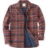 imageDubinik Mens Shacket Lightweight Jacket Cozy Warm Lined Overshirt Flannel Shirts For Men Long Sleeve Snap Casual PlaidRedOrangeyellow 181