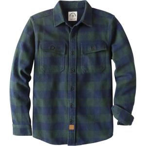 imageDubinik 13oz Ultra Heavyweight Flannel Shirt for Men Long Sleeve Mens Plaid Button Down Shirts Vintage 100 CottonBlueLight Green