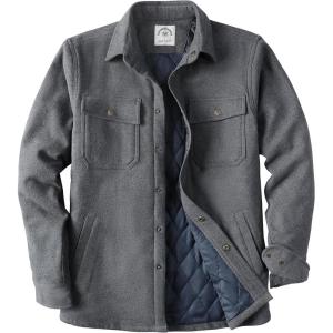 imageDubinik Mens Shacket Lightweight Jacket Cozy Warm Lined Overshirt Flannel Shirts For Men Long Sleeve Snap Casual PlaidDark Gray 181