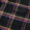imageDubinik Mens Shacket Flannel Shirt For Men Lightweight Jacket Overshirt Warm Lined Coats Casual Plaid Long Sleeve ButtonBlack Purple and Yellow 182