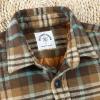 imageDubinik Mens Shacket Flannel Shirt For Men Lightweight Jacket Overshirt Warm Lined Coats Casual Plaid Long Sleeve ButtonBrown Khaki and Green 182