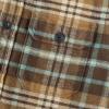 imageDubinik Mens Shacket Flannel Shirt For Men Lightweight Jacket Overshirt Warm Lined Coats Casual Plaid Long Sleeve ButtonBrown Khaki and Green 182