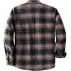 imageDubinik Mens Shacket Flannel Shirt For Men Lightweight Jacket Overshirt Warm Lined Coats Casual Plaid Long Sleeve ButtonBrown and Black 182