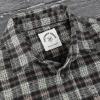 imageDubinik Mens Shacket Flannel Shirt For Men Lightweight Jacket Overshirt Warm Lined Coats Casual Plaid Long Sleeve ButtonBrown and Light Khaki 182