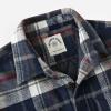imageDubinik Mens Shacket Flannel Shirt For Men Lightweight Jacket Overshirt Warm Lined Coats Casual Plaid Long Sleeve ButtonNavy Blue White and Gray 182