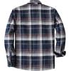 imageDubinik Mens Shacket Flannel Shirt For Men Lightweight Jacket Overshirt Warm Lined Coats Casual Plaid Long Sleeve ButtonNavy Blue White and Gray 182