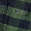 imageDubinik Mens Shacket Flannel Shirt For Men Lightweight Jacket Overshirt Warm Lined Coats Casual Plaid Long Sleeve ButtonOlive Green and Black 182