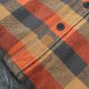 imageDubinik Mens Shacket Flannel Shirt For Men Lightweight Jacket Overshirt Warm Lined Coats Casual Plaid Long Sleeve ButtonOrange Yellow and Gray 182