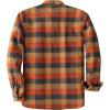 imageDubinik Mens Shacket Flannel Shirt For Men Lightweight Jacket Overshirt Warm Lined Coats Casual Plaid Long Sleeve ButtonOrange Yellow and Gray 182