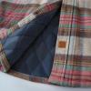 imageDubinik Mens Shacket Flannel Shirt For Men Lightweight Jacket Overshirt Warm Lined Coats Casual Plaid Long Sleeve ButtonPink Khaki and Light Green 182