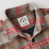imageDubinik Mens Shacket Flannel Shirt For Men Lightweight Jacket Overshirt Warm Lined Coats Casual Plaid Long Sleeve ButtonPink Khaki and Light Green 182