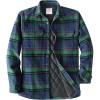 imageDubinik Mens Shacket Flannel Shirt For Men Lightweight Jacket Overshirt Warm Lined Coats Casual Plaid Long Sleeve ButtonGreen Blue and Red 182