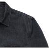 imageDubinik Mens Button Up Shirts Long Sleeve Casual Button Down Work Shirt Men Two Pocket Cotton with ComfortableBlack