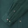 imageDubinik Mens Button Up Shirts Long Sleeve Casual Button Down Work Shirt Men Two Pocket Cotton with ComfortableDark Green Solid