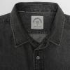 imageDubinik Mens Button Up Shirts Long Sleeve Casual Button Down Work Shirt Men Two Pocket Cotton with ComfortableDark Grey