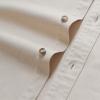 imageDubinik Mens Button Up Shirts Long Sleeve Casual Button Down Work Shirt Men Two Pocket Cotton with ComfortableKhaki Solid
