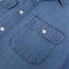 imageDubinik Mens Button Up Shirts Long Sleeve Casual Button Down Work Shirt Men Two Pocket Cotton with ComfortableLight Blue