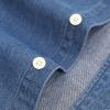 imageDubinik Mens Button Up Shirts Long Sleeve Casual Button Down Work Shirt Men Two Pocket Cotton with ComfortableLight Blue
