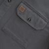 imageDubinik Mens Button Up Shirts Long Sleeve Casual Button Down Work Shirt Men Two Pocket Cotton with ComfortableLight Gray Solid