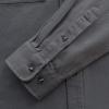 imageDubinik Mens Button Up Shirts Long Sleeve Casual Button Down Work Shirt Men Two Pocket Cotton with ComfortableLight Gray Solid