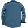 imageDubinik Mens Button Up Shirts Long Sleeve Casual Button Down Work Shirt Men Two Pocket Cotton with ComfortableNavy Blue Solid
