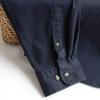 imageDubinik Mens Button Up Shirts Long Sleeve Casual Button Down Work Shirt Men Two Pocket Cotton with ComfortableNavy Solid