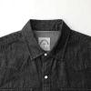 imageDubinik Mens Button Up Shirts Long Sleeve Casual Button Down Work Shirt Men Two Pocket Cotton with ComfortableSnap on Black