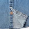 imageDubinik Mens Button Up Shirts Long Sleeve Casual Button Down Work Shirt Men Two Pocket Cotton with ComfortableSnap on Blue
