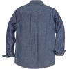 imageDubinik Mens Button Up Shirts Long Sleeve Casual Button Down Work Shirt Men Two Pocket Cotton with ComfortableSnap on Navy