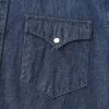 imageDubinik Mens Button Up Shirts Long Sleeve Casual Button Down Work Shirt Men Two Pocket Cotton with ComfortableSnap on Navy