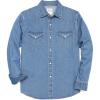 imageDubinik Mens Button Up Shirts Long Sleeve Casual Button Down Work Shirt Men Two Pocket Cotton with ComfortableSnap on Blue