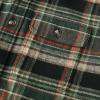 imageDubinik 13oz Ultra Heavyweight Mens Flannel Shirts Long Sleeve Casual Button Down Pocket Soft Warm Cotton ShirtBlack Green and Orange