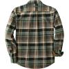 imageDubinik 13oz Ultra Heavyweight Mens Flannel Shirts Long Sleeve Casual Button Down Pocket Soft Warm Cotton ShirtBlack Green and Orange