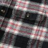 imageDubinik 13oz Ultra Heavyweight Mens Flannel Shirts Long Sleeve Casual Button Down Pocket Soft Warm Cotton ShirtBlack White and Red