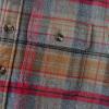 imageDubinik 13oz Ultra Heavyweight Mens Flannel Shirts Long Sleeve Casual Button Down Pocket Soft Warm Cotton ShirtBrown Red and Grey