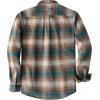 imageDubinik 13oz Ultra Heavyweight Mens Flannel Shirts Long Sleeve Casual Button Down Pocket Soft Warm Cotton ShirtBrown and Green