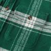 imageDubinik 13oz Ultra Heavyweight Mens Flannel Shirts Long Sleeve Casual Button Down Pocket Soft Warm Cotton ShirtGreen and White